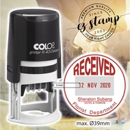 COLOP R40D Deter/ Withdrawal "Souvenir Des" Tarikh & Signature Cikgu Custom Deter (39mm Diameter)