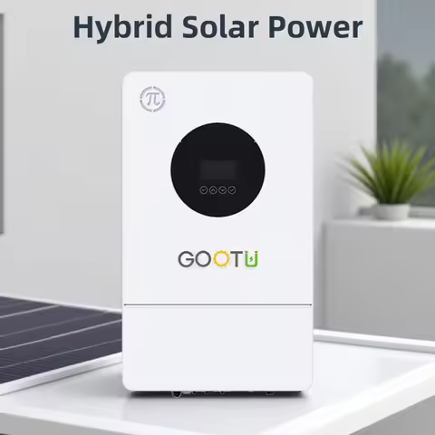 GOOTU 3.6KW/5KW/6KW Hybrid Solar Inverter Dual Output 24V/48V 60-500vdc Pure Sine Wave On/Off Grid f