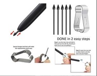 S Pen Nibs/TIps (Replacement)-  Set of 5 Tips/Nibs Replacement for Samsung Galaxy Tab S9/S9FE+/S9 Ul