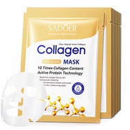 10pcs SADOER Collagen Face Mask Firming Moisturizing Repair Brightening skincare Face Sheet Mask Bea