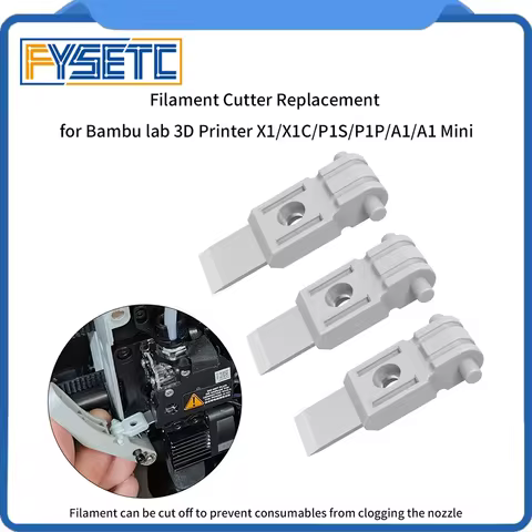 For Bambu Lab X1/X1C/P1S/P1P/A1/A1 Mini Filament Cutter 3D Printers Filament Cutter Spare Parts For 