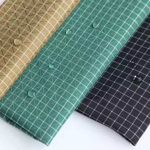 100x148cm 210D Waterproof Plaid Fabric UHMWPE Blended Dali Ma Nylon Fabric Ultra-light Waterproof F/