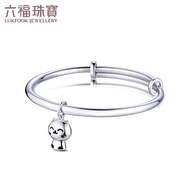 Liufu Jewelry Silververse Silver Jewelry Cute Cat Ag925 Silver Bracelet Plain Ring Silver Bracelet P