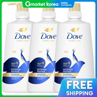 Dove(โดฟ) | แชมพูเข้มข้นขนาดใหญ่ 680 มล. แพ็ค 3 ชิ้น แชมพูโปรตีนสำหรับหนังศีรษะ