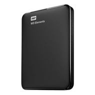 WDเอ็กซ์เทอนอล ฮาร์ดไดรฟ์ (1TB, สีดำ) รุ่น WD Elements WDBUZG0010BBK-WESN