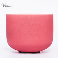 8/9/10/12 Inch Perfect Pitch C Root Chakra Red Colored Prue Frosted Quartz Crystal Singing Bowl 432H