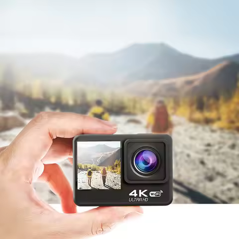 4K UHD Bicycle Video Recording Camera 1080P 30FPS 2.0 Inch IPS Screen Video Camera Anti-Shake Underw