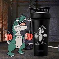 新款 Blender Bottle Sleek Strada 不鏽鋼 shaker 健身水壺 運動水樽 健身杯 蛋白粉杯 黑色 舉肉恐龍 舉重 動物系列 不銹鋼搖搖杯 環保隨行杯 手搖杯 保溫 保冰 