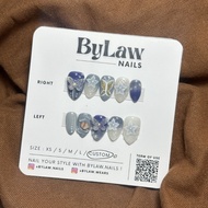 [ BYLAW.NAILS ] Blue Butterfly Patternserenity | PREMIUM FAKE NAILS | PRESS ON NAILS | False nails |