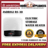 ARISTON ANDRIS2 RS 30 STORAGE WATER HEATER 30L / AN2 RS 30 | FREE DELIVERY / AUTHORIZED DEALER | LCOAL WARRANTY |