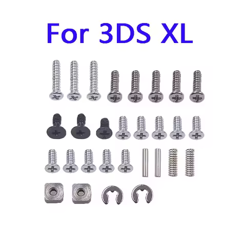 For 3DS LL Full Set Screw Sets Replacement for Nintendo 3DS XL