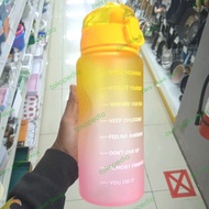 Botol Minum 2 Liter - Straw Water Bottle 2000 ML