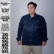 Jumbo men's jeans jacket size 4XL 5XL 6XL 7XL 8XL women's denim jacket big size trucker jacket XXXXL
