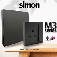 SIMON[European Brand] M3 Series Black Switch / Switches & Socket Outlet 1 gang 2 gang 3 gang 4 gang 