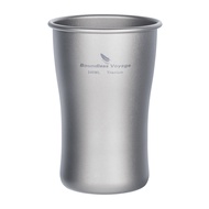 Boundless Voyage ไทเทเนียมเบียร์แก้วท่องเที่ยว Single Layer Cup Ultralight กาแฟชา Juicy ถ้วยสําหรับ