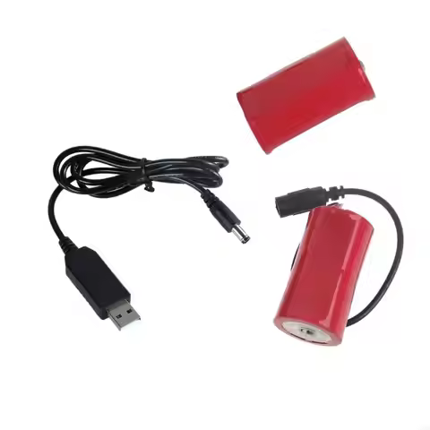 15YA 3V LR20 D Battery Alternative USB to 3V LR20 D Battery Eliminators Wire 110cm