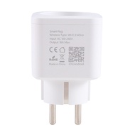 EU Plug 16A with Power Count Graffiti Wifi Smart Socket U Plug Mobile App Remote Control Switch On/O