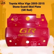 Toyota Hilux Vigo GR Sport Stone Guard Enjin Cover Enjin Skid Plate - Red (Metal/Besi)