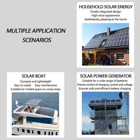 Y&H 60A 120A MPPT Solar Controller 12V 24V 36V 48V 60V 72V 84V 96V Auto PV Max Input 230V Built-in F