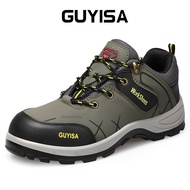 GUYISA Men safety shoes kasut keselamatan steel toe shoes Non-slip wear-resistant safety shoes