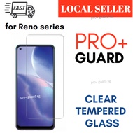 [SG SELLER] Clear Tempered Glass Reno 11F Reno 8 Pro 7 Z 5 5z Reno 3 Pro (Singapore) Screen Protector Oppo