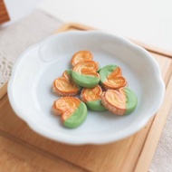 中心版 抹茶蝴蝶酥 單支 耳環 源氏パイ palmier