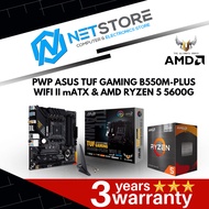 PWP ASUS TUF GAMING B550M-PLUS WIFI II mATX & AMD RYZEN 5 5600G PROCESSOR