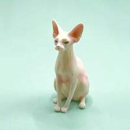 White PVC Sphinx Cat Figurine, Durable Animal Sculpture, Home Office Decor, Suitable For Multiple Ho