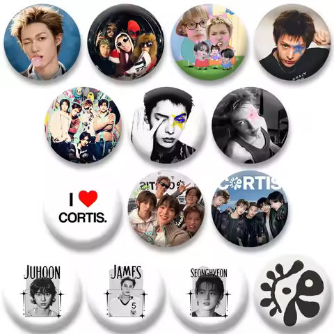 Keonho Seonghyeon JUHOON James Martin Brooch Badges Boys Band C-CORTIS Button Pin Jewelry Accessorie