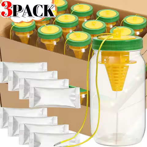 3/1x Fly Wasp Insect Traps Garden Hanging Rope Bottles Reusable Asian Hornet Catcher Drosophila Attr