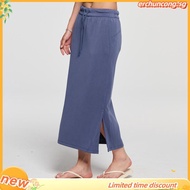 Eyouth 1960 Women Casual Drawstring Midi Skirt Pants