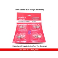 Rear Brake Light Bulb Supra X 125 BEAT Vario Revo Megapro Tiger Bulb Taillight 34906-GB6-921