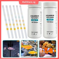 100pcs Aquarium Test Strips 7 in 1 Fish Tank Test Kit Freshwater Saltwater Aquarium Water pH Test Strips Kit SHOPSKC4007