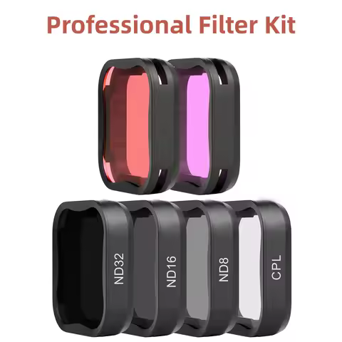 SOONSUN CPL ND8 ND16 ND32 Polarizer Filter for GoPro Hero 7 6 5 Black Go Pro Red Color Lens ND Filte