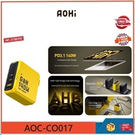 Aohi AOC CO017 140W Gallium Nitride Youth Edition Charger TypeC Multi Port Fast Charging Plug PD3.1