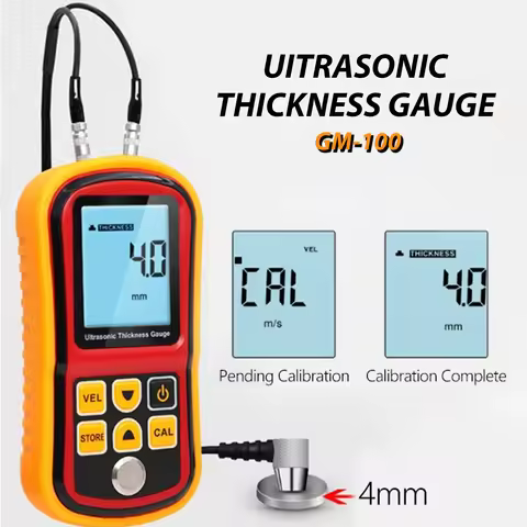 1.2-300MM Digital Ultrasonic Gauge GM100 Steel Pipe Wall Thickness Tester Voice Sound Velocity Meter