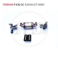 Titanium Alloy Exhaust Downpipe Modified for Ferrari F430 SC Auto Replacement Modification Electroni