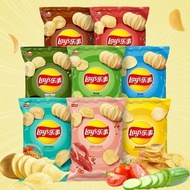 Potato chips/Lay's Potato chips 40g * 10 Packs Original Cut+Really Crispy French Fries 18g * 5 Packs