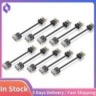 10Pack Cat6/Cat6a Slim RJ45 UTP Network Cord 10Gbps Cat 6 Patch Cable for Patch Panel to Switch Flex