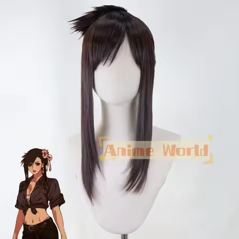 Final Fantasy VII Rebirth FF7R Tifa Lockhart Swimsuit Brown Cosplay Wig Halloween Wigs