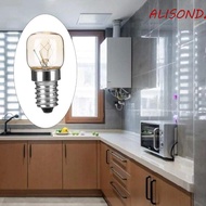 ALISONDZ 2pcs Salt Lamp Bulb, 15W E14 Pygmy Light Bulbs, Oven Light Clear Glass Vintage Bright Incandescent Bulbs Microwave Oven