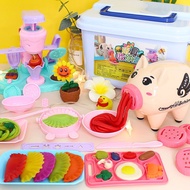 Piggy Noodle Maker Plasticene Tool Set Ice Cream Non-Toxic Colored Clay Clay Mold Yi Baby Girls' Toy