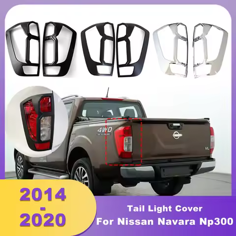 ABS Chrome Tail Light Cover For Nissan Navara Np300 2014 2015 2016 2017 2018 2019 2020 Frontier Rear