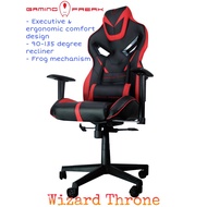 Gaming Freak Gaming Chair Wizard Throne (GF-GCWZ-RD) - Executive & Ergonomic, 90-135 Degree Recline,