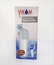 Heavy Duty Yikom Housing Water Filter Double Locking Ring (Outdoor Use) C/W Filter for Standard 10  Cartridge