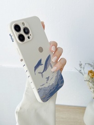 鯨魚紋手機殼,適用於huawei P20 Lite、huawei P30 Pro、iphone 11