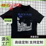 COD Yao888 BLACK FLAG Vintage Streetwear Casual 100% Cotton Summ K9AW
