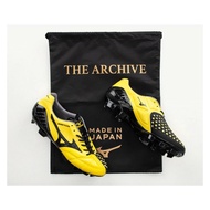 Mizuno Wave Ignitus Japan K-Leather Shoes Men's Football Shoes Yellow P1GA224409