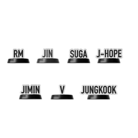 BTS ARMY Lightstick Decorations Removable Member Name Accessories Compatible with 4th Gen Lightstick