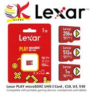 LEXAR PLAY GAMING NINTENDO SWITCH MICROSDXC UHS-I CARD C10, U3, V30, A2 (150MB/s) GAME MEMORY CARD (